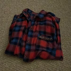 Plaid button down